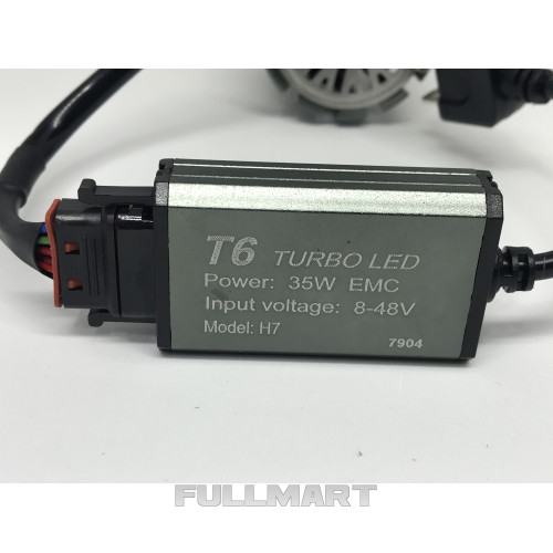 Комплект автомобильных ламп TurboLed T6 H4 6000K/8000 Лм с кулером (in-86)
