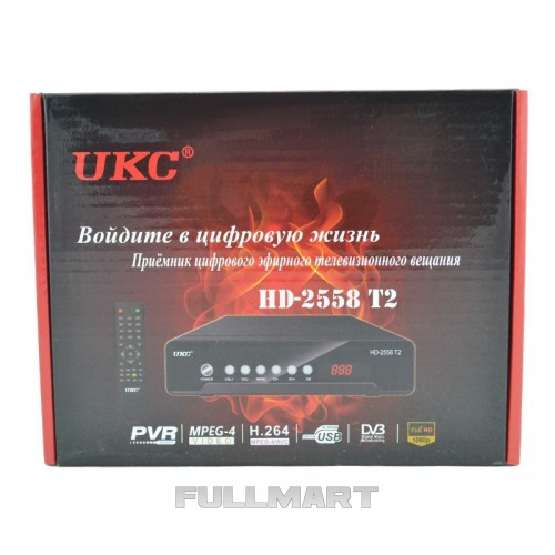 Тюнер цифровой UKC DVB-T2 2558 METAL (gr_008093)
