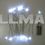Гирлянда Xmas W на батарейках 30 светодиодов Белая (gr_008212)