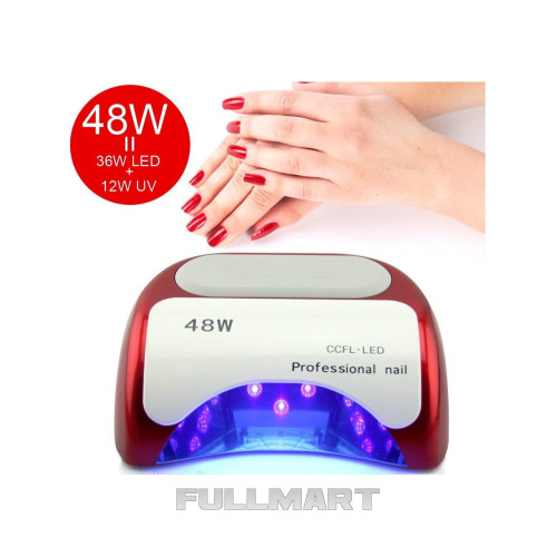 Ультрафиолетовая, гибридная сушилка для ногтей Beauty nail K18 CCFL+LED, лампа 48W