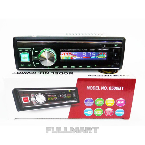 Автомагнитола 1DIN MP3-8500BT RGB/Bluetooth | Автомобильная магнитола | RGB панель + пульт управления