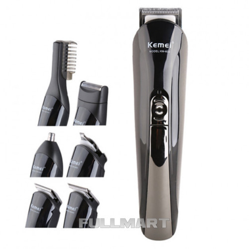Профессиональная машинка для стрижки волос с насадками Kemei KM 600|триммер для волос