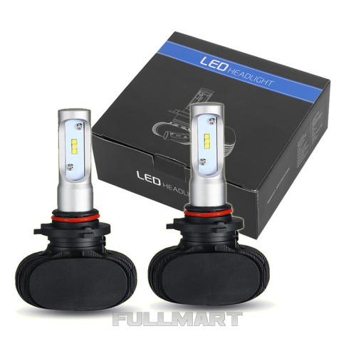Светодиодные LED лампы S1 H27 для автомобиля | автолампы 8000LM 6500K Цоколь | лед автолампы