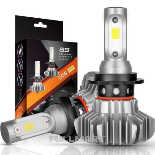 Светодиодные LED лампы S9 H4 для автомобиля | автолампы 6500K 4000lm Цоколь | лед автолампы