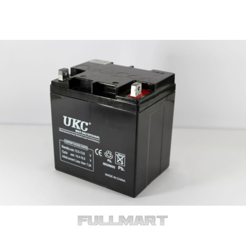 Герметичный кислотно-свинцовый аккумулятор UKC BATTERY 12V, 24А | аккумуляторная батарея