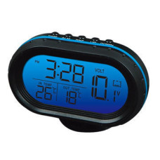 Многофункциональные автомобильные электронные часы VST 7009V | термометр вольтметр | автомочасы