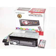 Автомагнитола 1DIN MP3-6317D RGB/Съемная | Автомобильная магнитола | RGB панель + пульт управления
