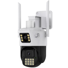 IP камера видеонаблюдения RIAS A23 iCSee APP Wi-Fi 2 объектива 3MP+3MP уличная с удаленным доступом
