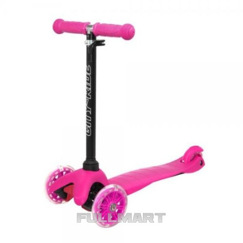 Триколісний самокат Scooter з металевою основою та колесами, що світять.
