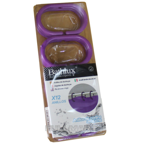 Кільця для шторки 12 шт. Rings purple