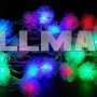 Светодиодная гирлянда снежок 40 LED цвет микс