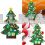 Детская новогодняя елочка с 25 игрушками из фетра (100х59 см) Chrismas Free / Фетровая елка на стену