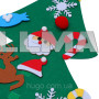 Детская новогодняя елочка с 25 игрушками из фетра (100х59 см) Chrismas Free / Фетровая елка на стену
