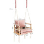 Качели 3 в 1 подвесные розовые 18026