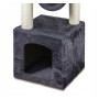 Когтеточка домик деревянный серый PH8005B-GR