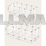 Маленький вольер для грызунов Songmics 42 x 125 x 63 см прозрачный (Польша)