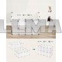 Маленький вольер для грызунов Songmics 42 x 125 x 63 см прозрачный (Польша)