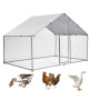Вольер для выгула домашней птицы 6 м² DomikPro. Курятник из металлической сетки 200x300x200 см