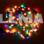 Светодиодная гирлянда нить (100,200,300,400,500 led), RGB 8 режимов свечения
