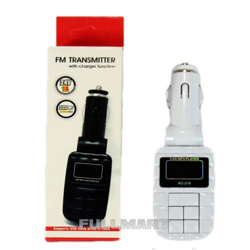 Трансмитер FM MOD. S10 - 8002, FM-модулятор с зарядкой  для телефона от прикуривателя и от сети