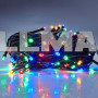 Светодиодная гирлянда нить (100,200,300,400,500 led), RGB 8 режимов свечения