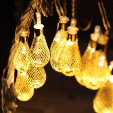 Новогодняя гирлянда Золотые капли 20 LED