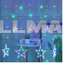 Новогодняя гирлянда Звезды бахрома 170 LED 3м*1.1 м