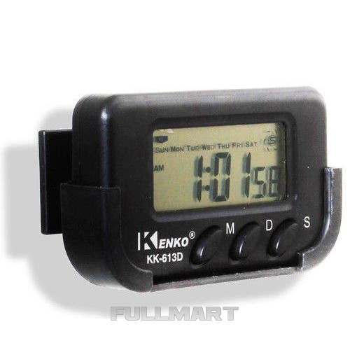 Часы автомобильные Kenko KK 613 D + секундомер, электронные универсальные часы
