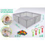 Манеж для дітей з ручками Harmony XL 180 x 150 см + 50 кульок