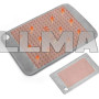 Массажный и согревающий коврик для спины Massaging weighted heating pad в чехле Gray