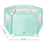Манеж дитячий Malatec 125 × 65 см аквамарин 8492