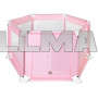 Манеж дитячий Malatec 125 × 65 см рожевий 8493