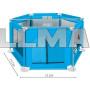 Манеж дитячий Malatec 125 × 65 см блакитний 8494