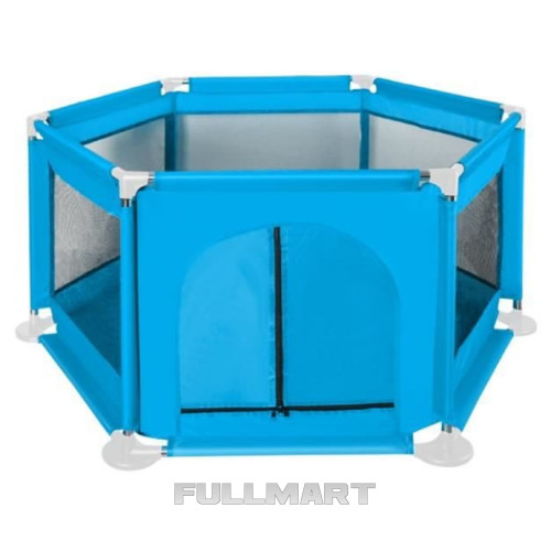 Манеж дитячий Malatec 125 × 65 см блакитний 8494