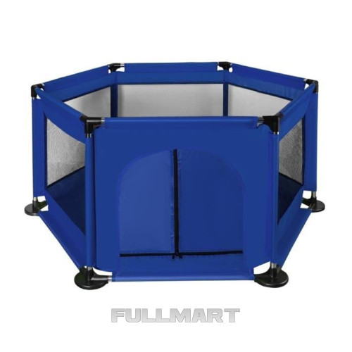 Манеж дитячий Malatec 125 × 65 см синій 8495