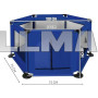 Манеж дитячий Malatec 125 × 65 см синій 8495