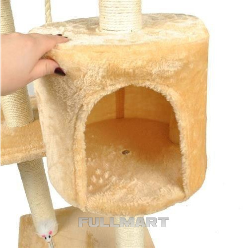 Когтеточка домик для кошек 110 см 2953