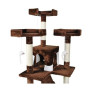 Кігтеточка будиночок для кішок 170 см коричнево-білий 2779