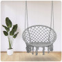 Садове підвісне крісло-гойдалка BONO сірий 290002