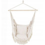 Кресло гамак подвесное с подушкой бежевый SA-038-1