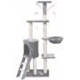 Когтеточка домик деревянный Funfit Home&Office серый 1808 138 см
