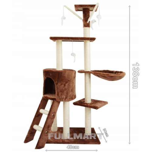 Когтеточка домик кровать Homeek 138 см