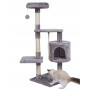 Когтеточка домик деревянный серый 110 см YQ14711W