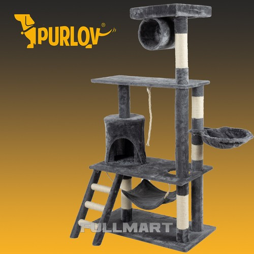 Дерево для кошек 141см серое Purlov 21713