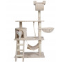 Когтеточка домика деревянный 142 см серая CD-265165