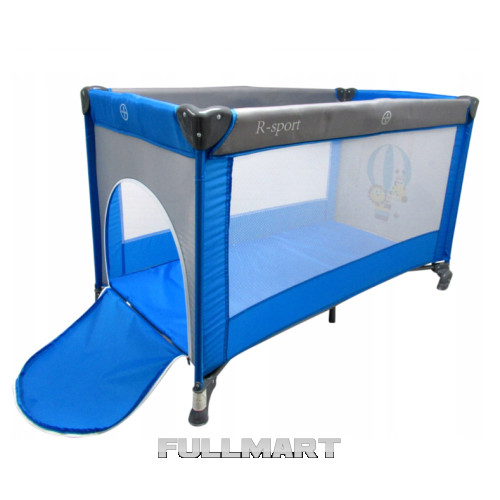 Детская кроватка складная манеж R-SPORT BED K1 синий