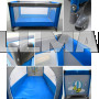 Детская кроватка складная манеж R-SPORT BED K1 синий