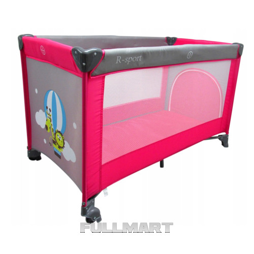 Детская кроватка складная манеж R-SPORT BED K1 розовый