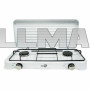 Настольная газовая плита Starlux SGS-6002 на 2 конфорки с крышкой