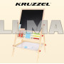 Дошка деревяна двостороння 6в1 + аксесуари Kruzzel 22472 (Польща)